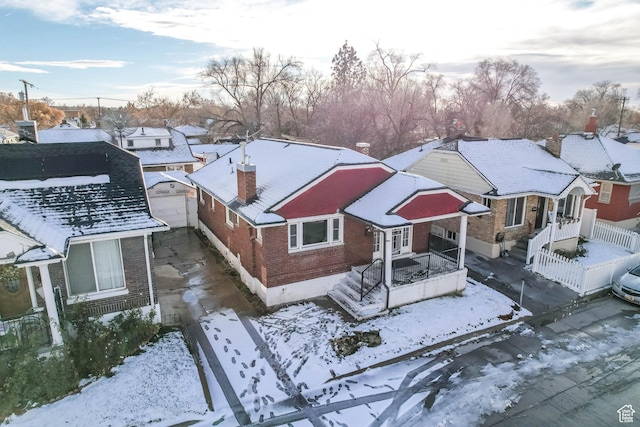 845 Binford St, Ogden, UT 84401 - view of snowy aerial view