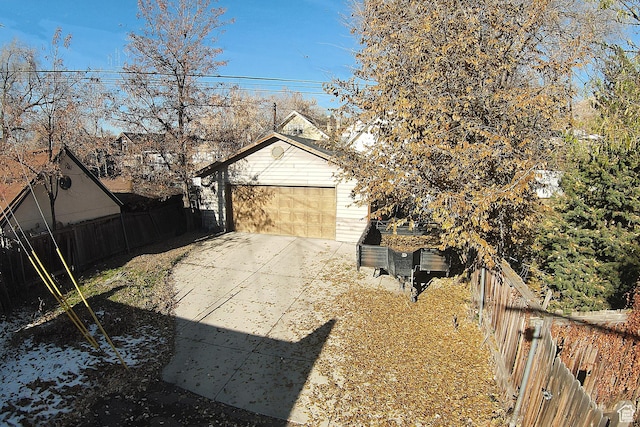 121 T St, Salt Lake City, UT 84103 - exterior space with concrete driveway and fence