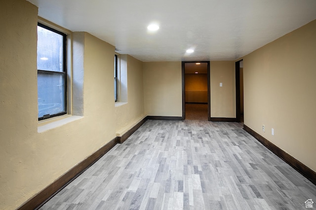 121 T St, Salt Lake City, UT 84103 - empty room featuring recessed lighting, wood finished floors, and baseboards