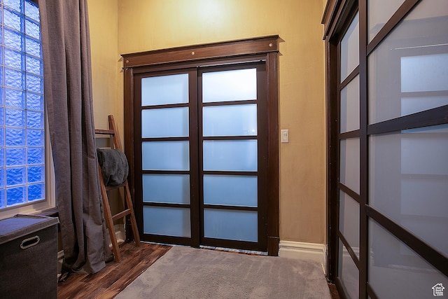 121 T St, Salt Lake City, UT 84103 - doorway with dark wood-style floors