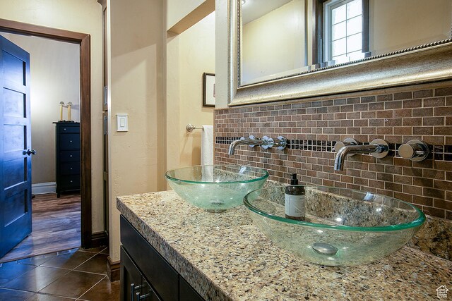 121 T St, Salt Lake City, UT 84103 - bathroom with tile patterned flooring and a sink