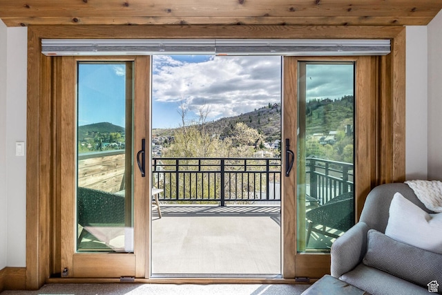 45 King Rd, Park City, UT 84060 - doorway with a healthy amount of sunlight and a mountain view