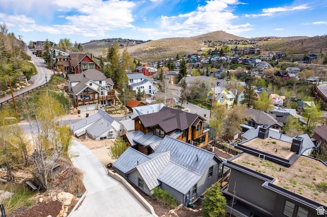 45 King Rd, Park City, UT 84060 - aerial view with a residential view and a mountain view