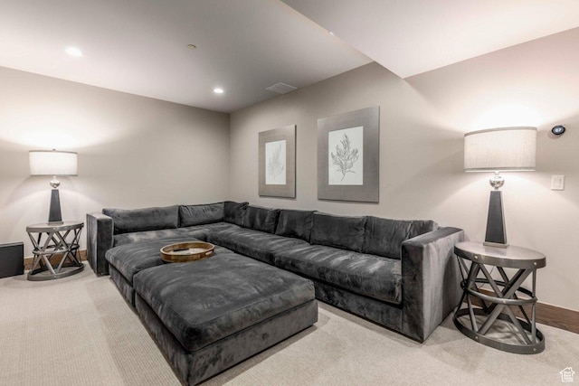 45 King Rd, Park City, UT 84060 - carpeted living room with visible vents, baseboards, and recessed lighting