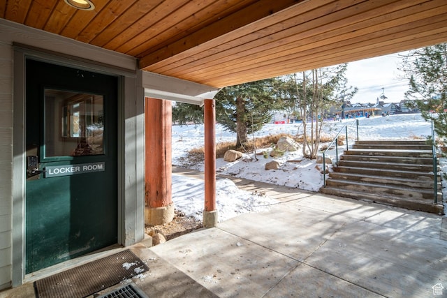 401 Silver King Dr, Park City, UT 84060 - snow covered patio with a patio area