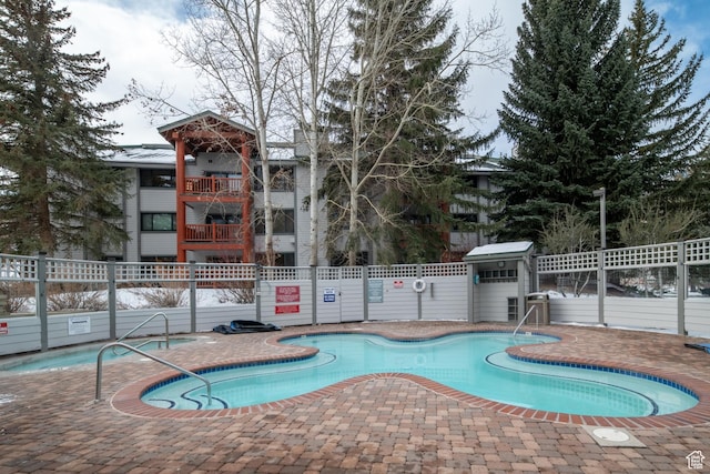 401 Silver King Dr, Park City, UT 84060 - view of swimming pool with a patio area