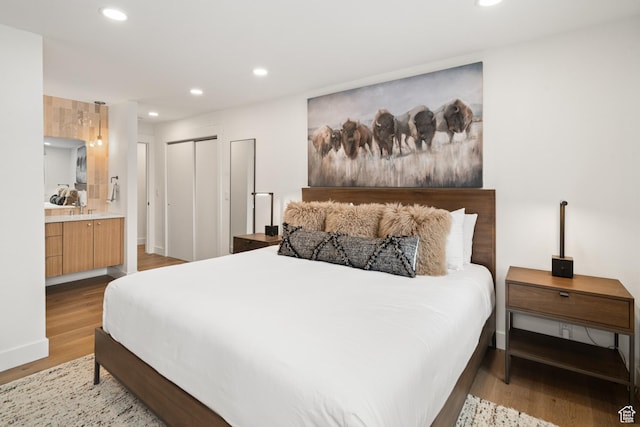 401 Silver King Dr, Park City, UT 84060 - bedroom featuring ensuite bathroom and light hardwood / wood-style floors
