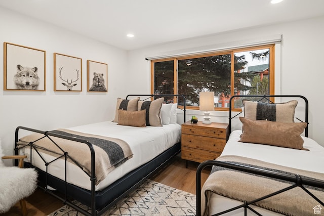 401 Silver King Dr, Park City, UT 84060 - bedroom featuring wood finished floors and recessed lighting