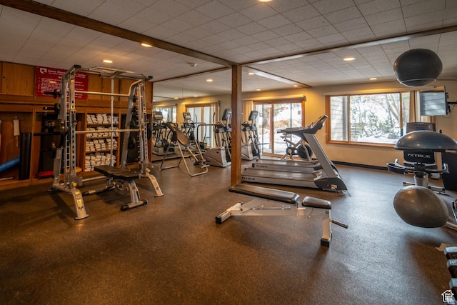 401 Silver King Dr, Park City, UT 84060 - workout area featuring recessed lighting