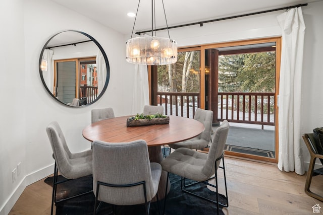401 Silver King Dr, Park City, UT 84060 - dining area with light wood-type flooring