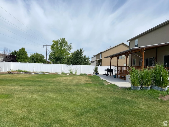 454 S Lincolnshire W, Kaysville, UT 84037 - view of yard featuring a wooden deck