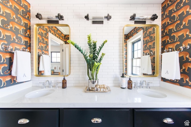 1165 N 360 E Unit 75, Salem, UT 84653 - bathroom with tasteful backsplash and vanity