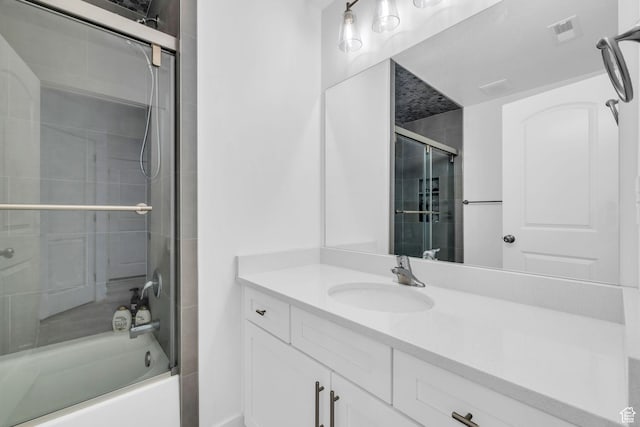 13963 S Wide Ridge Way Unit 1121, Herriman, UT 84096 - bathroom with vanity and enclosed tub / shower combo