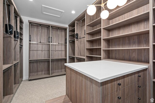 3050 Country Crossings, Heber City, UT 84032 - spacious closet featuring attic access and light carpet