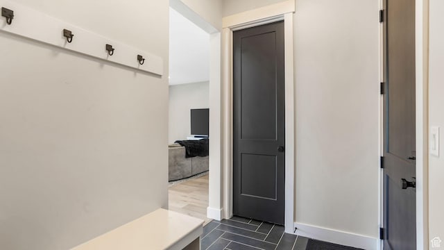 928 N Foxhunter Dr W, Farmington, UT 84025 - mudroom featuring dark tile patterned flooring