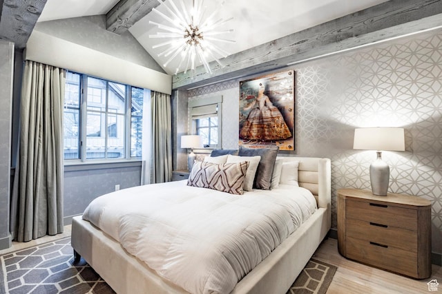 41 E Silver Star Ct Unit C-19, Park City, UT 84060 - bedroom featuring a chandelier and wood finished floors