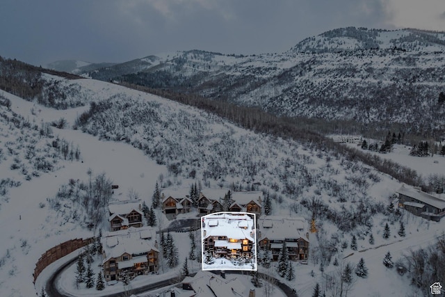 41 E Silver Star Ct Unit C-19, Park City, UT 84060 - snowy aerial view with a mountain view