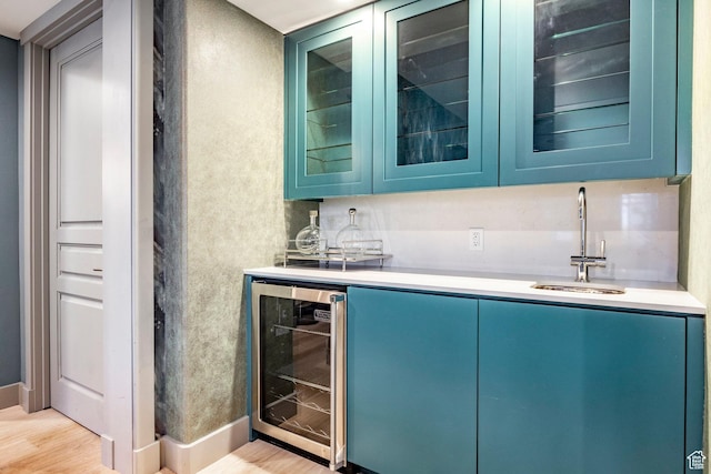 41 E Silver Star Ct Unit C-19, Park City, UT 84060 - indoor wet bar with wine cooler, light wood-type flooring, and baseboards