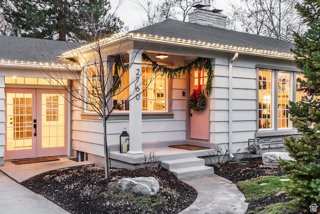 2760 E Spring Creek Rd, Holladay, UT 84117 - entrance to property featuring french doors