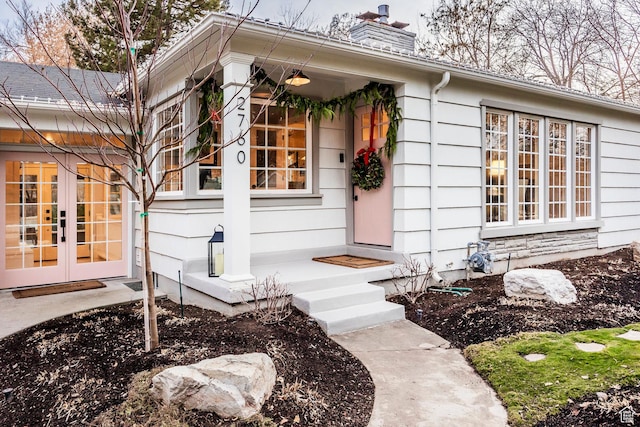 2760 E Spring Creek Rd, Holladay, UT 84117 - property entrance featuring french doors