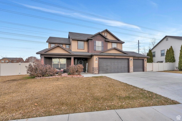 685 E Bullrush Pkwy E, Lehi, UT 84043 - craftsman-style house featuring a front yard and a garage