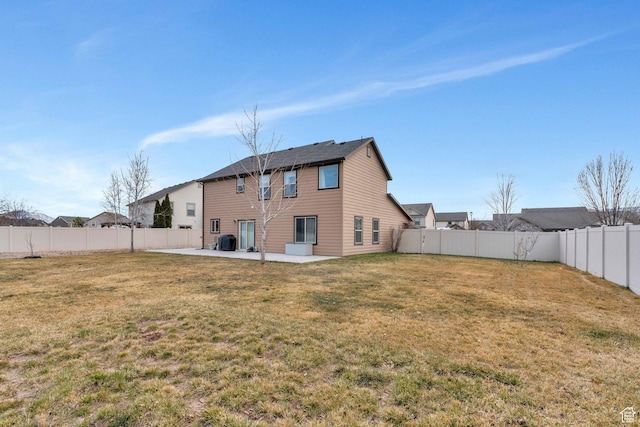 685 E Bullrush Pkwy E, Lehi, UT 84043 - back of house with central AC unit, a yard, and a patio