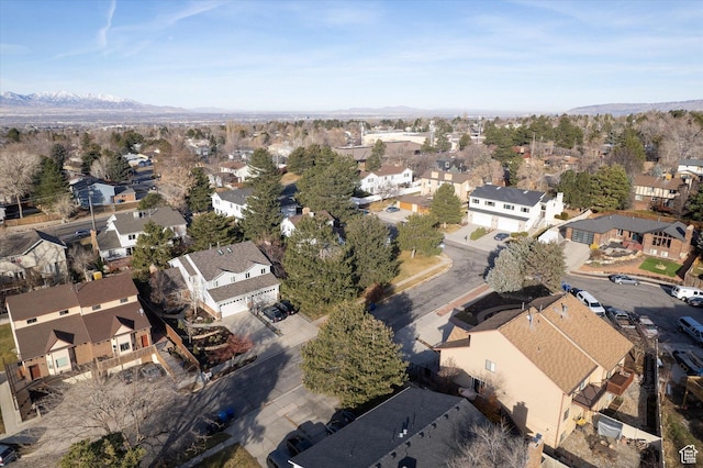 7996 S Sunnyoak Cir E, Cottonwood Heights, UT 84121 - aerial view featuring a mountain view