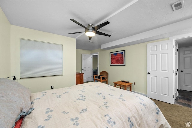 7996 S Sunnyoak Cir E, Cottonwood Heights, UT 84121 - carpeted bedroom with a ceiling fan