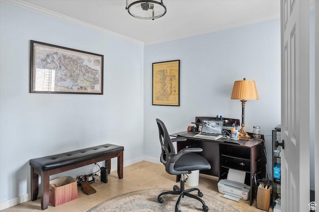 7996 S Sunnyoak Cir E, Cottonwood Heights, UT 84121 - office space featuring ornamental molding and light tile patterned flooring