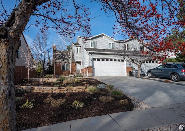 7996 S Sunnyoak Cir E, Cottonwood Heights, UT 84121 - front facade featuring a garage