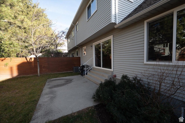7996 S Sunnyoak Cir E, Cottonwood Heights, UT 84121 - exterior space with a patio area and cooling unit