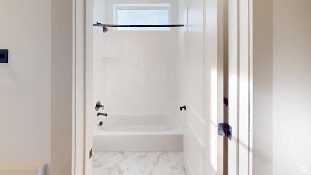 99 E 1590 S Unit 31, Salem, UT 84653 - full bathroom with marble look tile flooring and bathing tub / shower combination