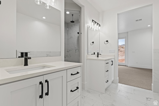 1539 W 2130th Cir S, St George, UT 84770 - bathroom featuring vanity and a tile shower