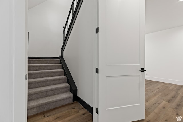1539 W 2130th Cir S, St George, UT 84770 - stairway featuring wood-type flooring