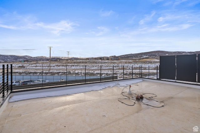 4123 Forestdale Dr N Unit 7, Park City, UT 84098 - snow covered patio featuring a mountain view