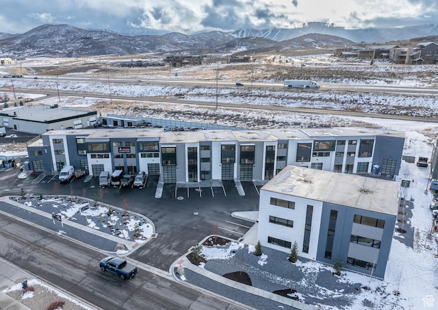 4123 Forestdale Dr N Unit 7, Park City, UT 84098 - snowy aerial view featuring a mountain view