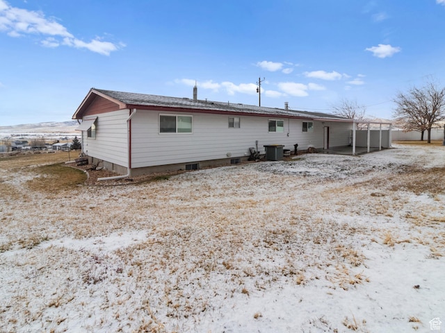 5304 W 20400 N, Plymouth, UT 84330 - rear view of house featuring central AC unit