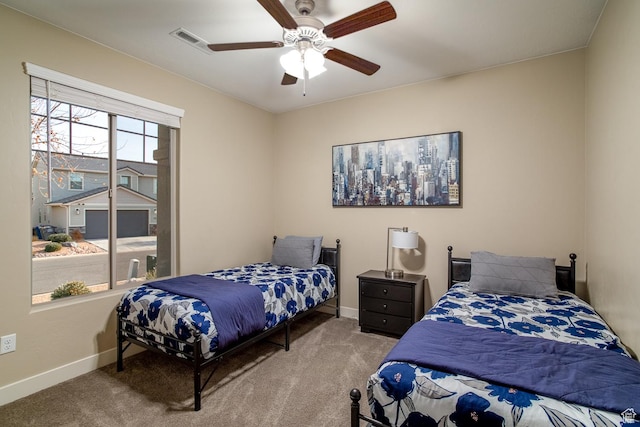 443 N Puerta Dr, Washington, UT 84780 - carpeted bedroom with ceiling fan