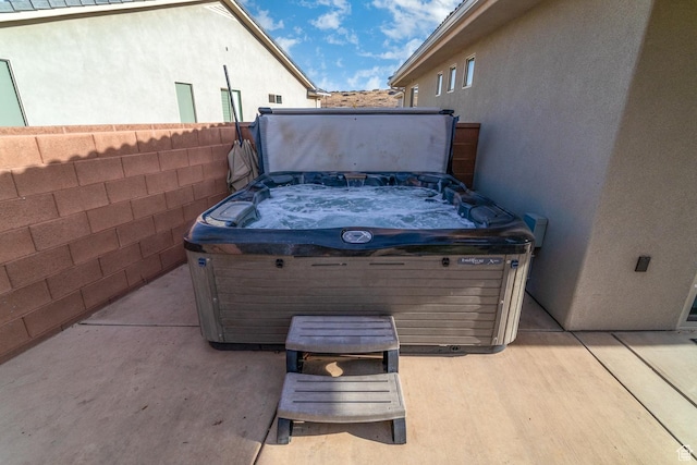 443 N Puerta Dr, Washington, UT 84780 - view of patio featuring a hot tub