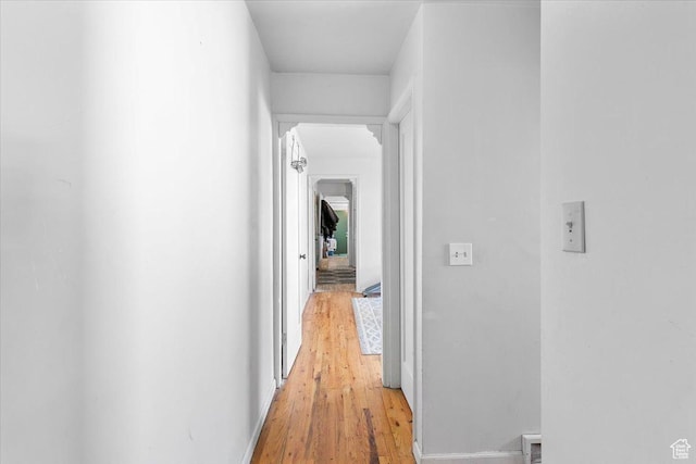 38 S State St W, Fairview, UT 84629 - hallway featuring light hardwood / wood-style flooring