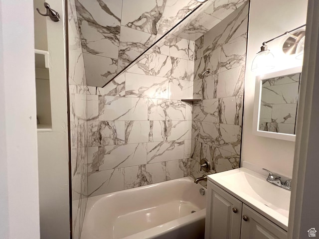 196 W 100 N, Providence, UT 84332 - bathroom with vanity and tiled shower / bath