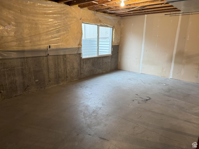 view of basement