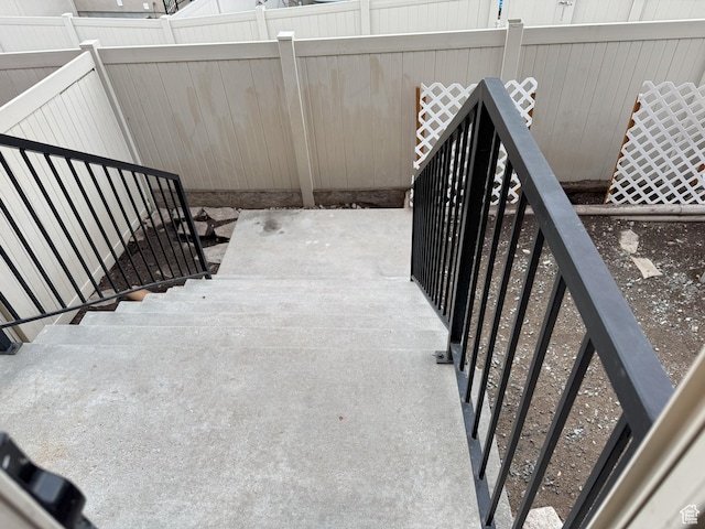 view of staircase
