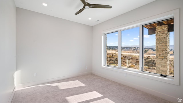 2072 E Copper Belt Dr, Heber City, UT 84032 - spare room featuring light colored carpet and ceiling fan