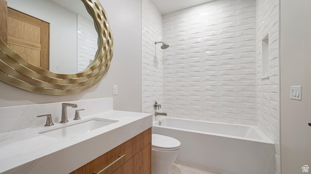 2072 E Copper Belt Dr, Heber City, UT 84032 - full bathroom featuring vanity, toilet, and tiled shower / bath