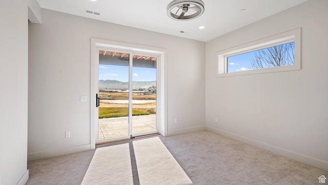2072 E Copper Belt Dr, Heber City, UT 84032 - carpeted spare room featuring a mountain view