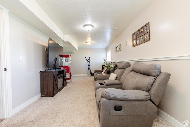 2814 S 1150 W, Nibley, UT 84321 - living area featuring light carpet and baseboards