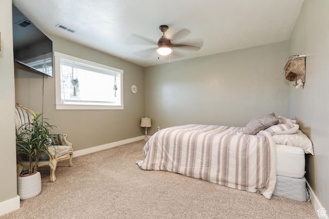 2814 S 1150 W, Nibley, UT 84321 - carpeted bedroom featuring visible vents, ceiling fan, and baseboards