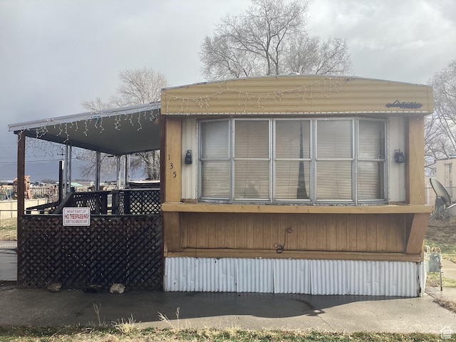 view of side of home