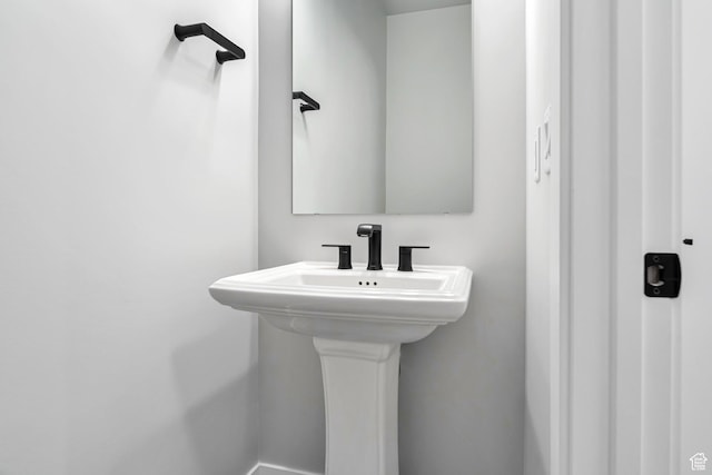 bathroom with a sink